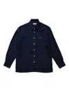 Namacheko Guardia Pinstripe Long-sleeve Shirt In Blue