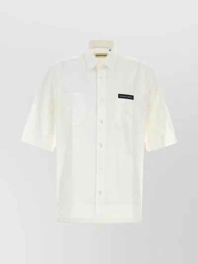 Namacheko Guardia Shirt With Chest Pocket And Short Sleeves In White