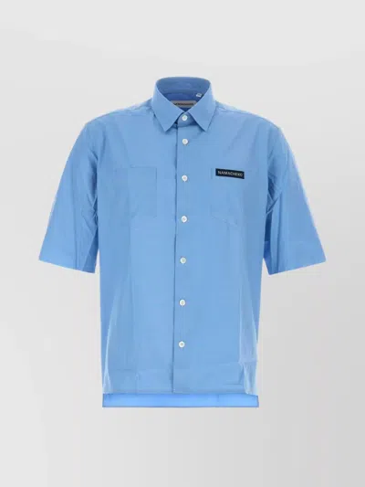 Namacheko Guardia Shirt With Chest Pockets And Short Sleeves In Blue