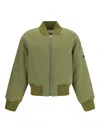 Namacheko Urban Oversized Cotton Bomber Jacket In Green