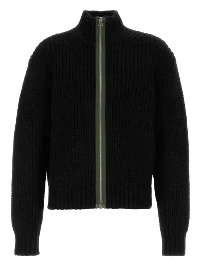 NAMACHEKO HIGH-NECK ZIP-FRONT CARDIGAN