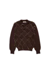 Namacheko Intarsia Quilt Crew-neck Jumper