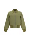 Namacheko Urban Oversized Cotton Bomber Jacket In Green