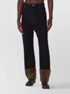 Namacheko Jeans Featuring Velvet Cuffed Hem In Black