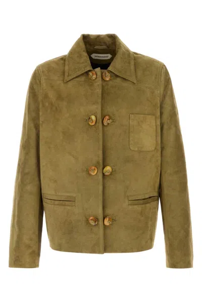 Namacheko Khaki Suede Osterly Jacket In Brown