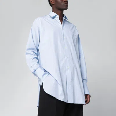 Namacheko Light Blue Striped Cotton Shirt