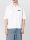 Namacheko Logo Patch Shirt With Pockets And Short Sleeves In Yellow