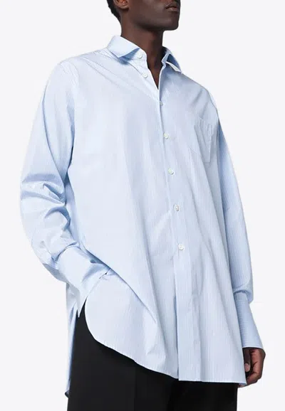 Namacheko Logo-embroidered Buttoned Shirt In Blue