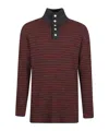 Namacheko Luther Striped Highneck Pullover In Red