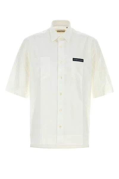 Namacheko Men's Cotton Poplin Guardia Shirt In White