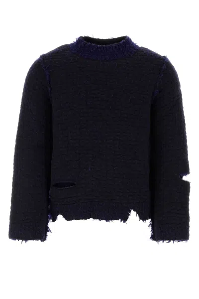 Namacheko Two-tone Wool Blend Sweater In Blue