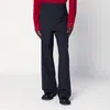 Namacheko Midnight Blue Striped Wool Trousers In Black