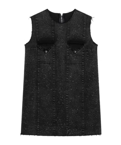 NAMACHEKO SEAMS-DETAILS SLEEVELESS MINI DRESS