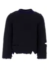 Namacheko Maglione In Misto Lana Bicolor Uomo In Navy Blue