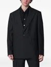 Namacheko Single-breasted Jacket Grey Pattern In Wool In Black