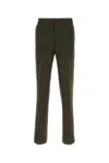 Namacheko Pantalone In Lana Verde Oliva  Uomo In Brown