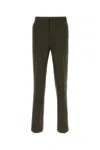 Namacheko Pantalone In Lana Verde Oliva  Uomo In Brown