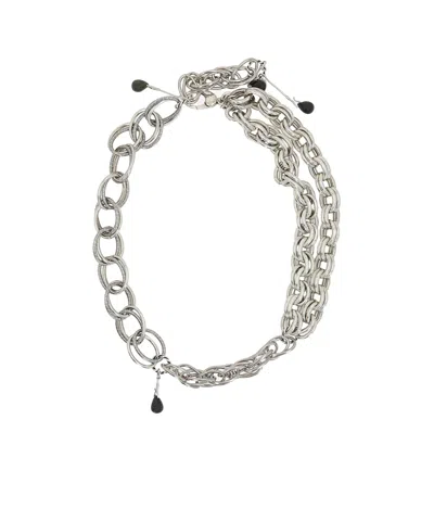 Namacheko Onyx-pendant Chain Necklace In Silver