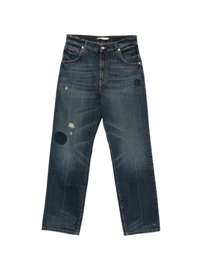 Namacheko Warkworth Straight Jeans Belt Loops Five Pockets In Blue