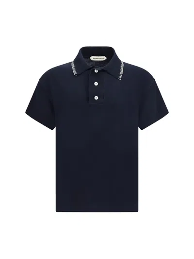 Namacheko Polo Shirt With Embroidery On The Collar In Blue