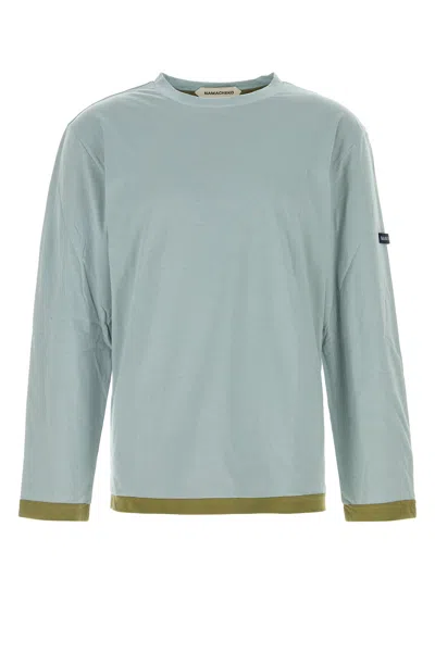 NAMACHEKO NAMACHEKO POWDER BLUE COTTON T-SHIRT