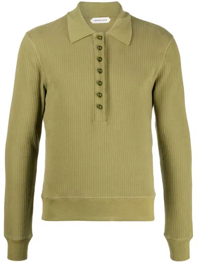 Namacheko Samira Long-sleeve Polo Shirt In Green | ModeSens