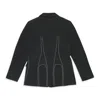 Namacheko Saqi Single-breasted Wool Black Suit Jacket In Black