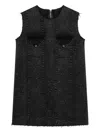 Namacheko Seams-details Sleeveless Mini Dress In Black