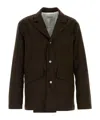 Namacheko Moleskin Cotton Blazer Notch Lapels In Brown