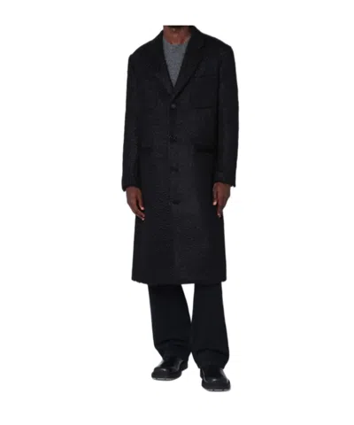 Namacheko Single-breasted Wool Coat In Black