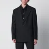 Namacheko Single-breasted Jacket Grey Pattern In Wool In Black