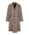 Namacheko Single-breasted Wool Checked Coat In Brown