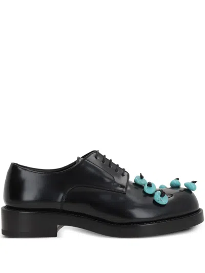 Namacheko Stone Derby Shoes In Black