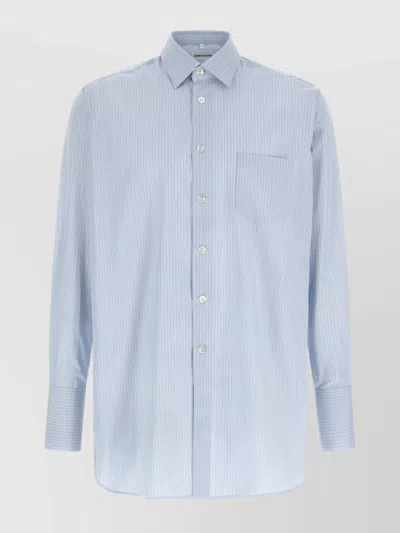 NAMACHEKO STRIPED SHIRT BUTTON-DOWN COLLAR