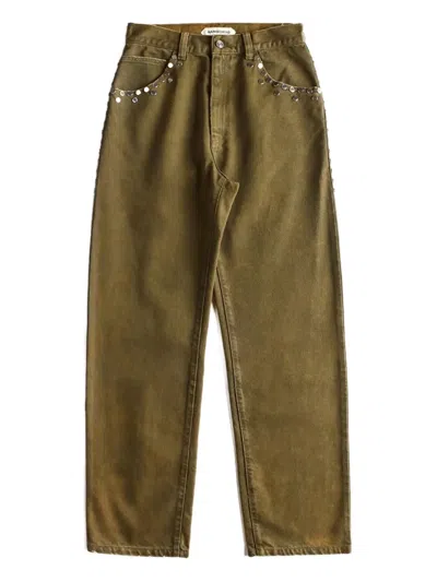 NAMACHEKO STUDDED DETAIL JEANS