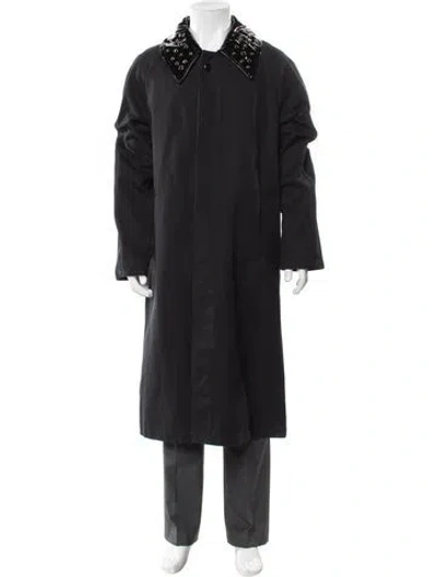 Pre-owned Namacheko Ätran Denim Coat Graphic Print Parka W/ Tags In Black