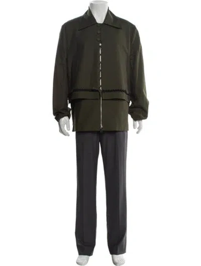 Pre-owned Namacheko Trench Coat In Green