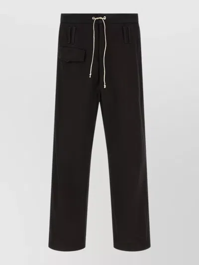 Namacheko Trireme Tailored Pants Belt Loops Pockets In Black