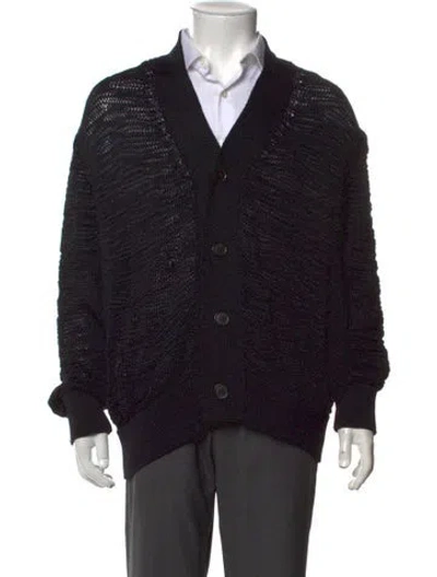 Pre-owned Namacheko V-neck Long Sleeve Cardigan In Black