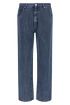 Namacheko Slim Fit Denim Trousers With Pockets And Loops In Blue