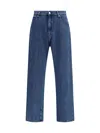 Namacheko Slim Fit Denim Trousers With Pockets And Loops In Blue