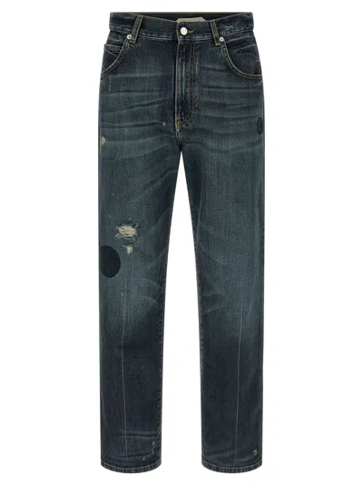 Namacheko Warkworth Straight Jeans Belt Loops Five Pockets In Blue