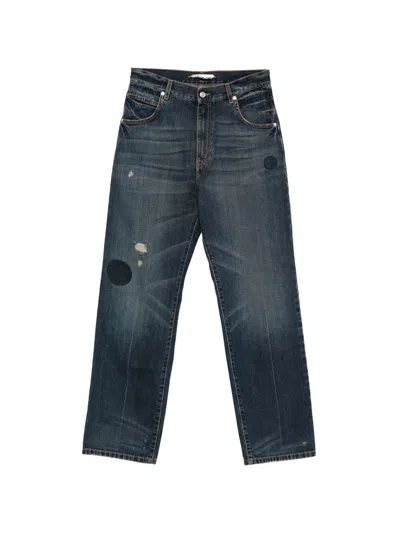 Namacheko Warkworth Relaxed Fit Distressed Jeans In Green