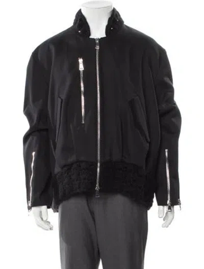 Pre-owned Namacheko Wool Moto Jacket In Black