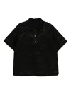 Namacheko Zebra Denim Polo Shirt In Black
