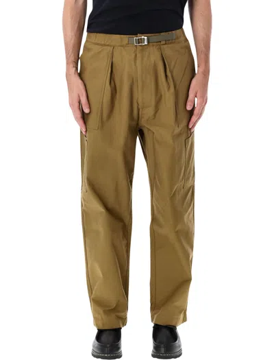 Namamica Belted Cargo Trousers In Green