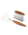 Nambe 2-pc. Breaking Bread Bench Scraper And Whisk Set In Brown