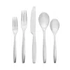 Nambe Aidan Flatware 5 Piece Place Setting In Silver