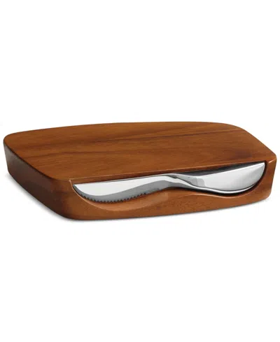 Nambe Barware Blend Bar Board With Knife In Multi