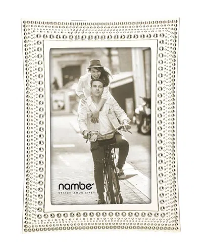 Nambe Beaded 4x6 Frame In Silver